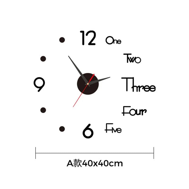 Classic Round Acrylic Wall Clock – Silent Swing Needle Display by CZCP\ Living Room Decor – Wall Art, Curtains, Clocks, Furniture & More