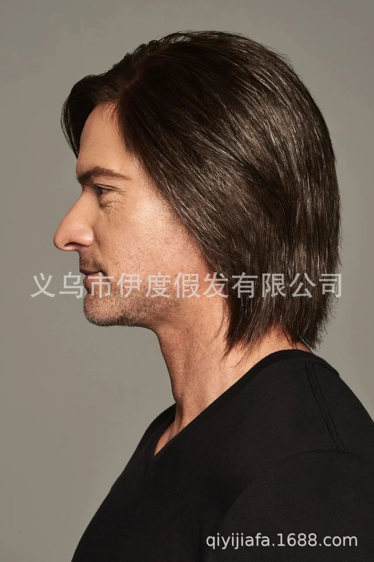 Men’s Long Straight Wig – Natural-Looking 26"+ Synthetic Hair for Daily Use/Crown & Glory Wigs