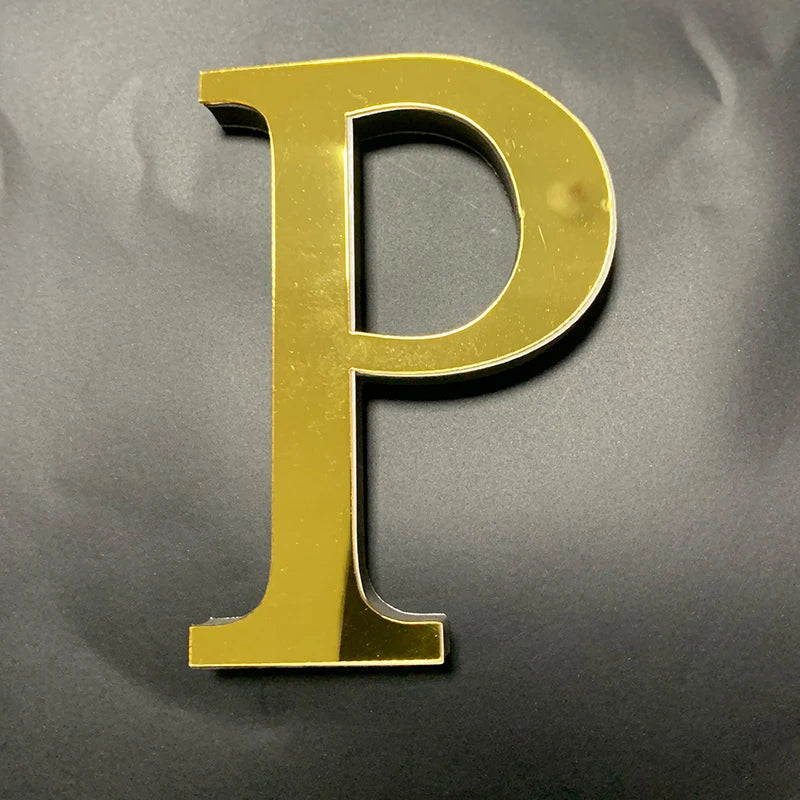 Gold Mirror Acrylic Wall Letters – DIY Peel & Stick English Alphabet Décor\ Living Room Decor – Wall Art, Curtains, Clocks, Furniture & More