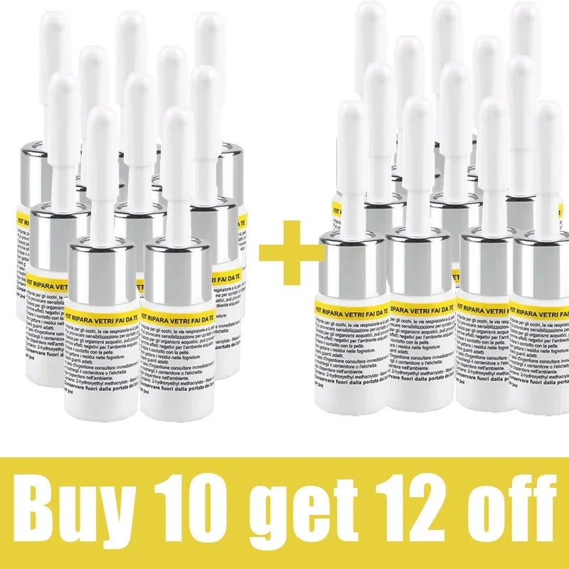 3ML Windshield Crack Repair Kit – Glass Chip Fix Fluid for Laminated Windshields/Car