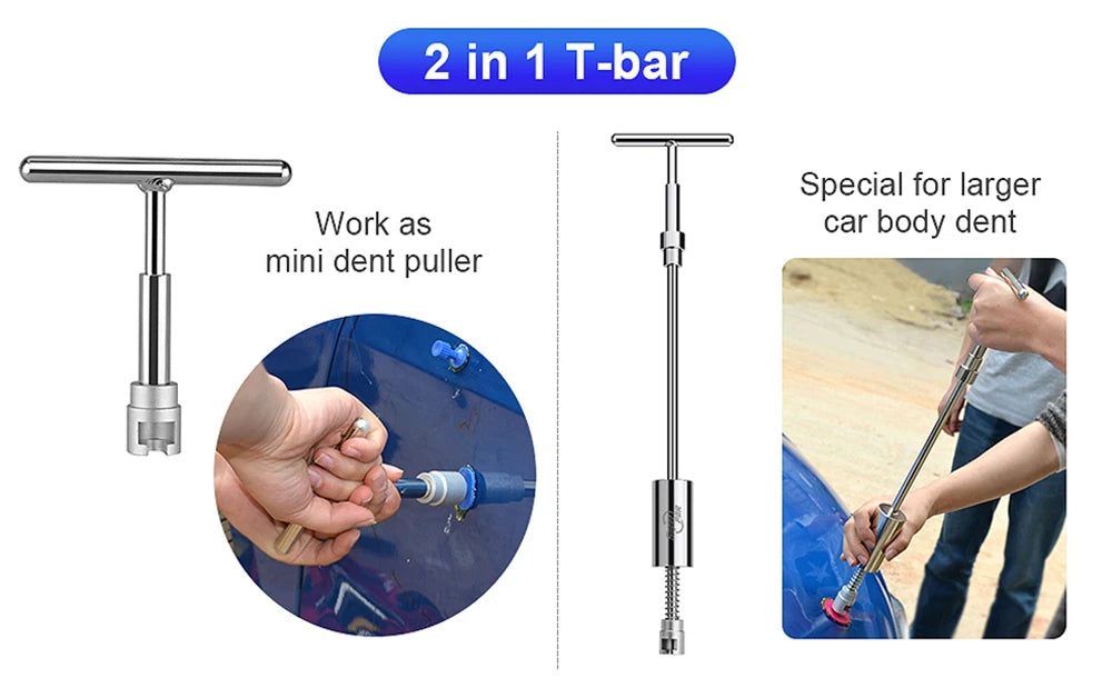 Professional Car Dent Repair Tool Kit – Slide Hammer & Dent Puller for Auto Body Damage/Car
