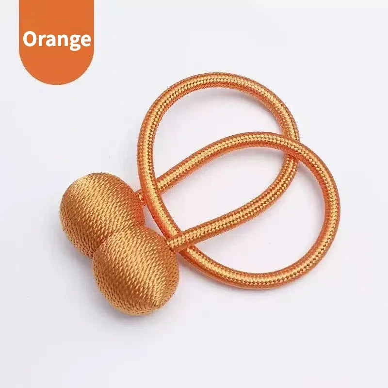 Magnetic Curtain Tiebacks – Solid Color Iron Pearl Buckles for Modern Drapes (No-Drill)\ Living Room Decor – Wall Art, Curtains, Clocks, Furniture & More