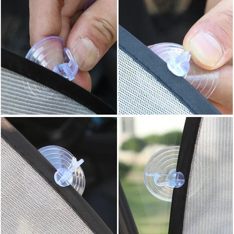 3D Mesh Car Window Sunshade Set – UV Blocker & Heat Reflector (4-Piece)/Car