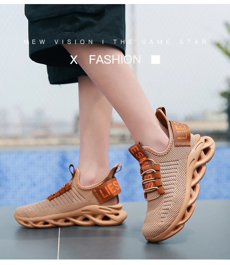 Boy shoes - Boys Mesh Slip-On Sneakers – Breathable & Stylish Running Shoes for Kids