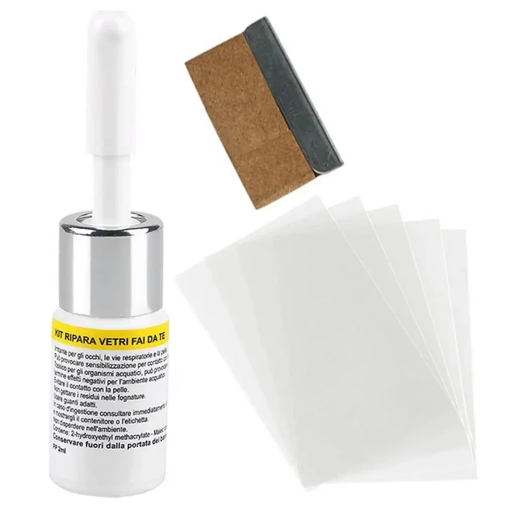 3ML Windshield Crack Repair Kit – Glass Chip Fix Fluid for Laminated Windshields/Car