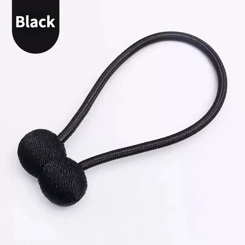Magnetic Curtain Tiebacks – Solid Color Iron Pearl Buckles for Modern Drapes (No-Drill)\ Living Room Decor – Wall Art, Curtains, Clocks, Furniture & More