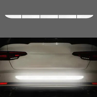 Reflective Car Safety Tape Stickers – 5pc Set for Bumpers, Trunks & Doors/Car
