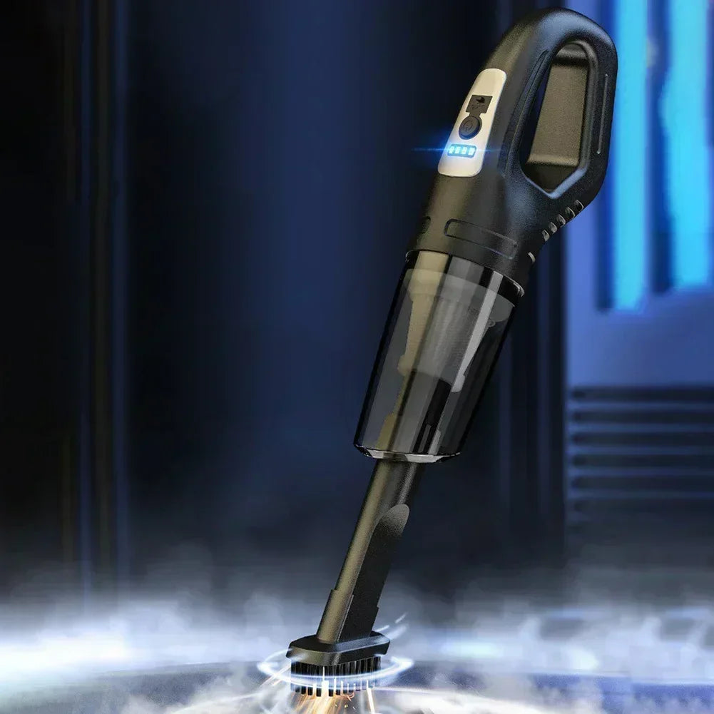 ZHIYU 120W Cordless Car Vacuum Cleaner – USB Rechargeable with Multiple Nozzles/Car