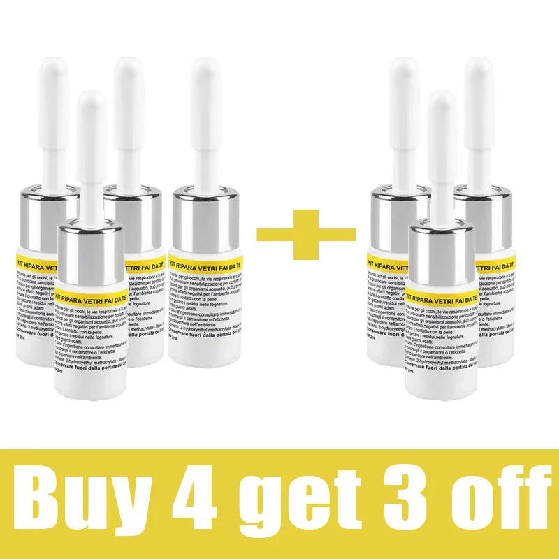 3ML Windshield Crack Repair Kit – Glass Chip Fix Fluid for Laminated Windshields/Car