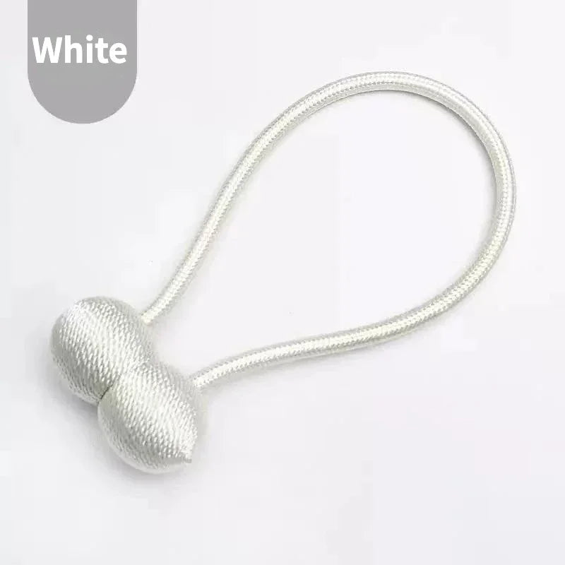 Magnetic Curtain Tiebacks – Solid Color Iron Pearl Buckles for Modern Drapes (No-Drill)\ Living Room Decor – Wall Art, Curtains, Clocks, Furniture & More