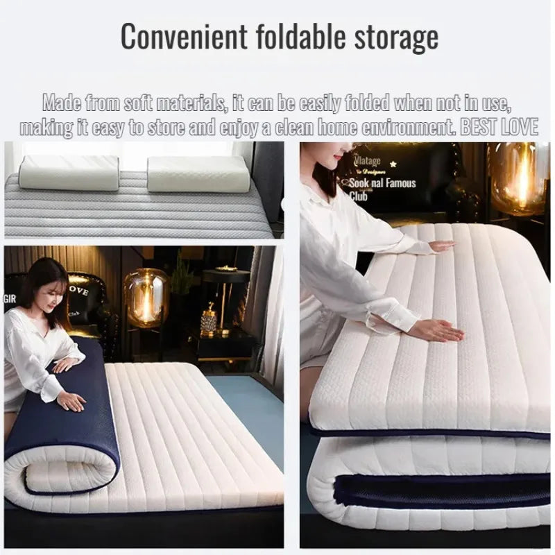 Quilted Roll-Up Mattress – Soft Knit Fabric with Edge Stitching (Under 8” Thick)\ Living Room Decor – Wall Art, Curtains, Clocks, Furniture & More