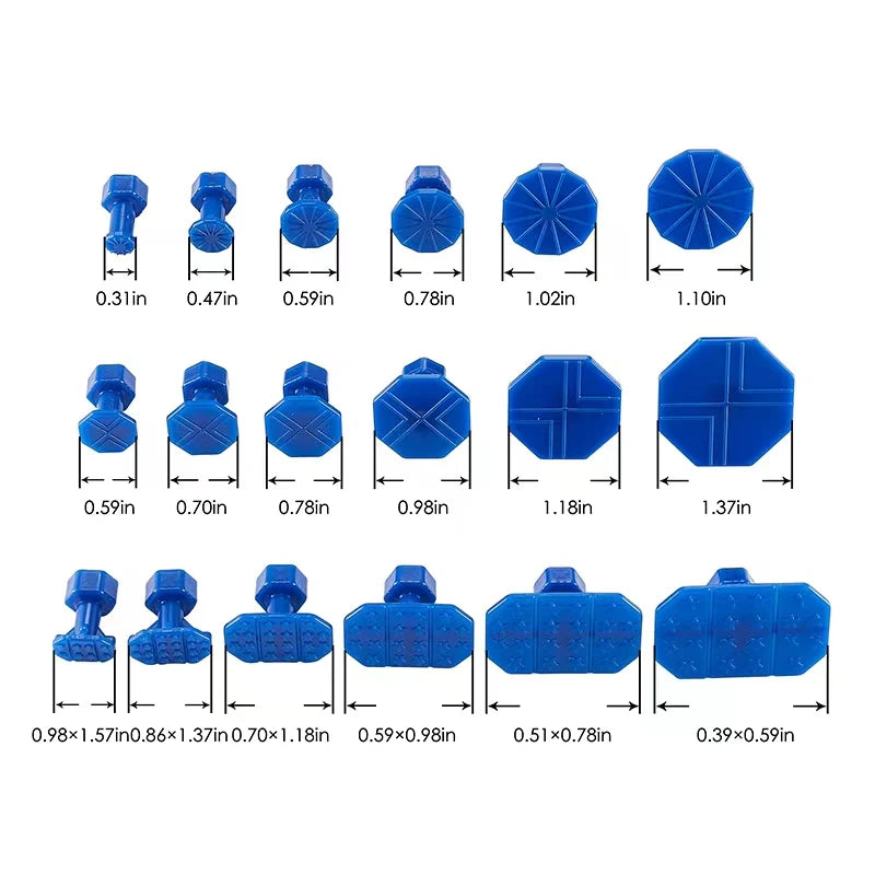 Aluminum Car Dent Puller Repair Kit – Slide Hammer Tab Set (No Glue Included)/Car