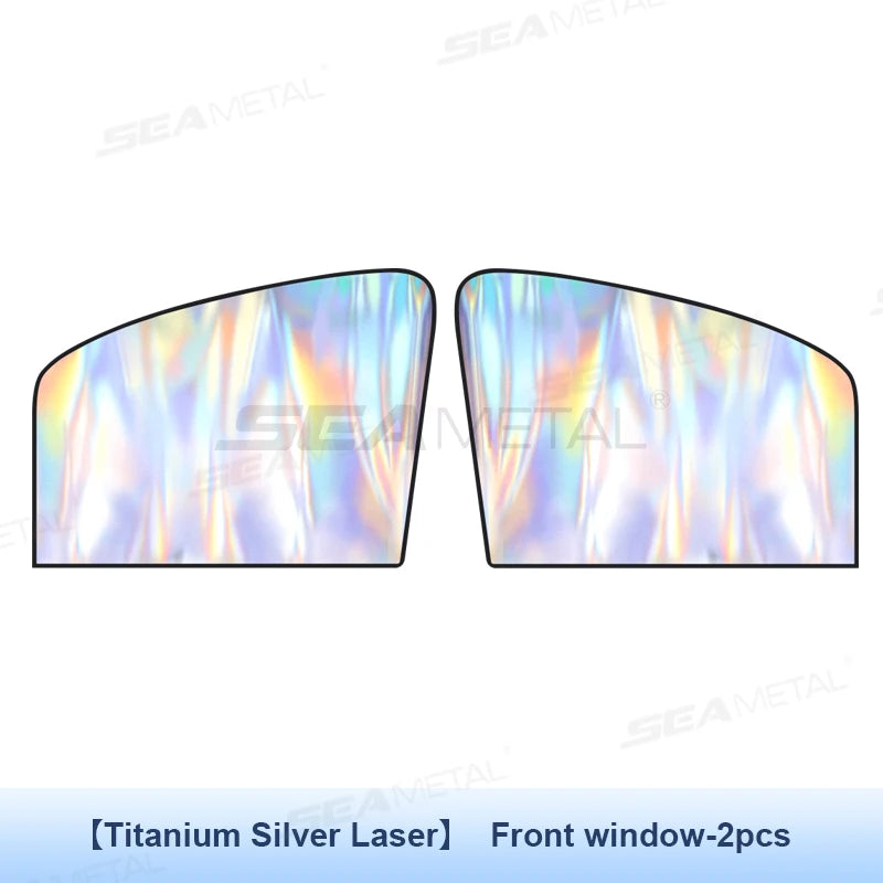 SEAMETAL Magnetic Car Sun Shades (2pcs) – UV Protection, Privacy & Heat-Resistant Window Curtains/Car