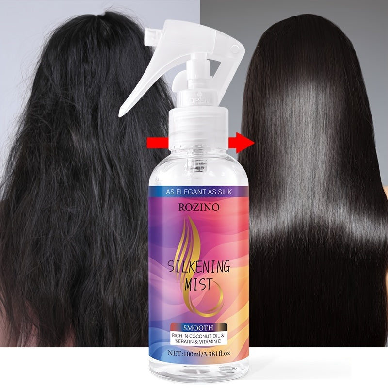 ROZINO Moisturizing Hair Spray – Glycerin-Infused Leave-In for Normal Hair/Style & Shine Hair