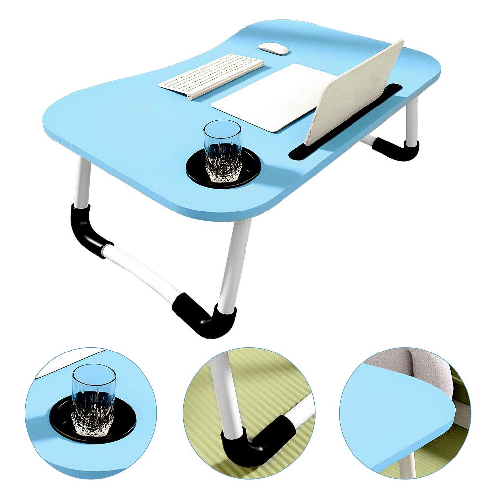Wooden Bed Laptop Desk – Foldable Portable Computer Stand (60x40cm\ Living Room Decor – Wall Art, Curtains, Clocks, Furniture & More