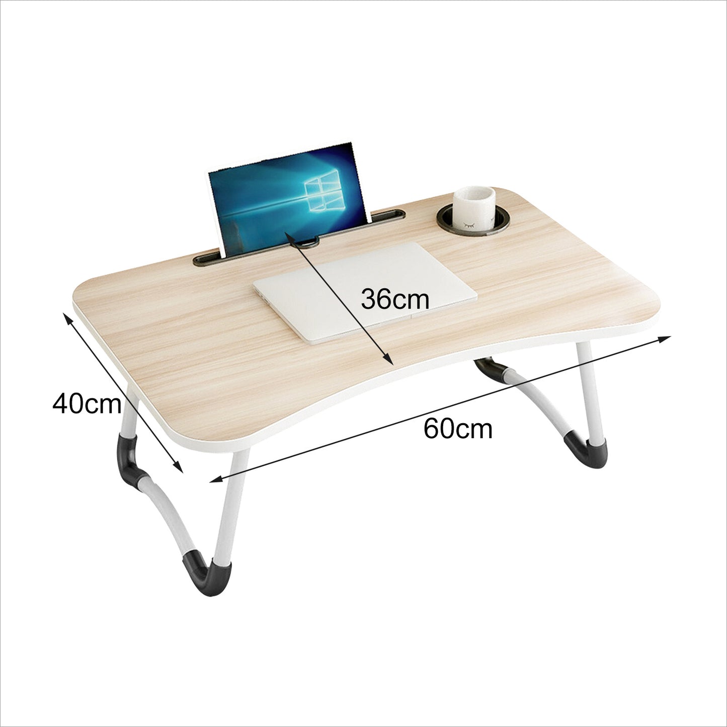 Wooden Bed Laptop Desk – Foldable Portable Computer Stand (60x40cm\ Living Room Decor – Wall Art, Curtains, Clocks, Furniture & More