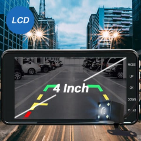 1080P Full HD Touchscreen Dash Cam – Front & Rear Cameras with Night Vision & G-Sensor/Car