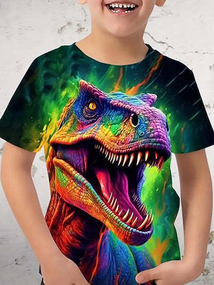 Boy  clothing  Dinosaur 3D Print T-Shirt, Tees For Boys