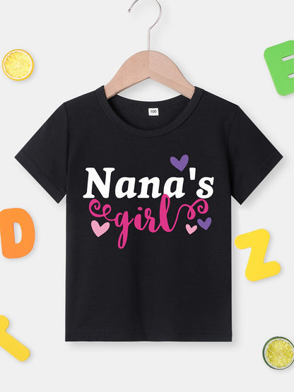 Girl clothing NANA's GIRL Print Short Sleeve T-shirt