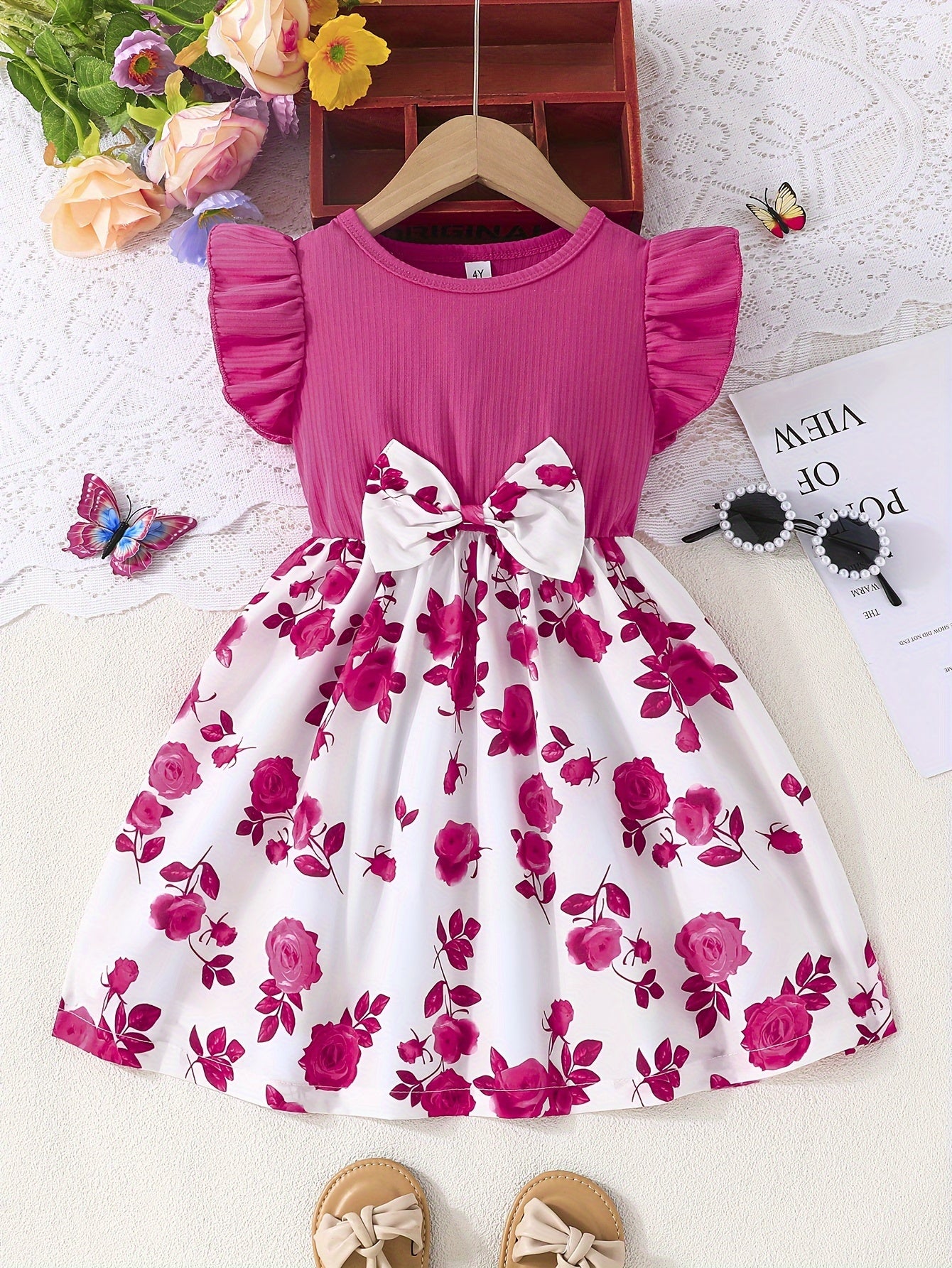 Girl clothing   Ruffle Sleeveless Dress For Girls