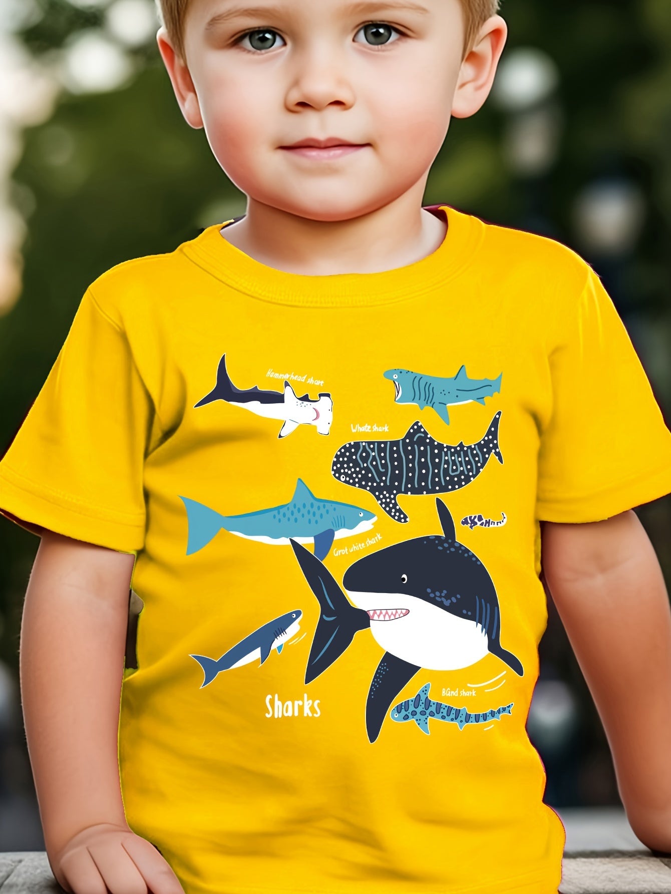 Boy clothing  Shark Print Boys T-Shirt