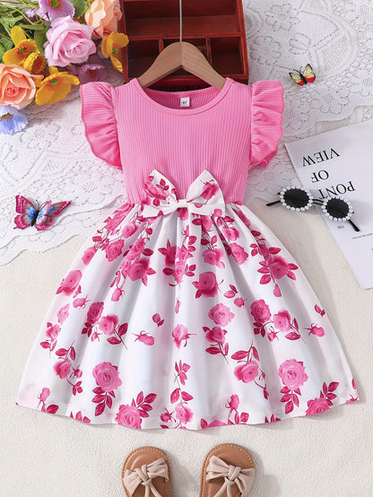 Girl clothing   Ruffle Sleeveless Dress For Girls