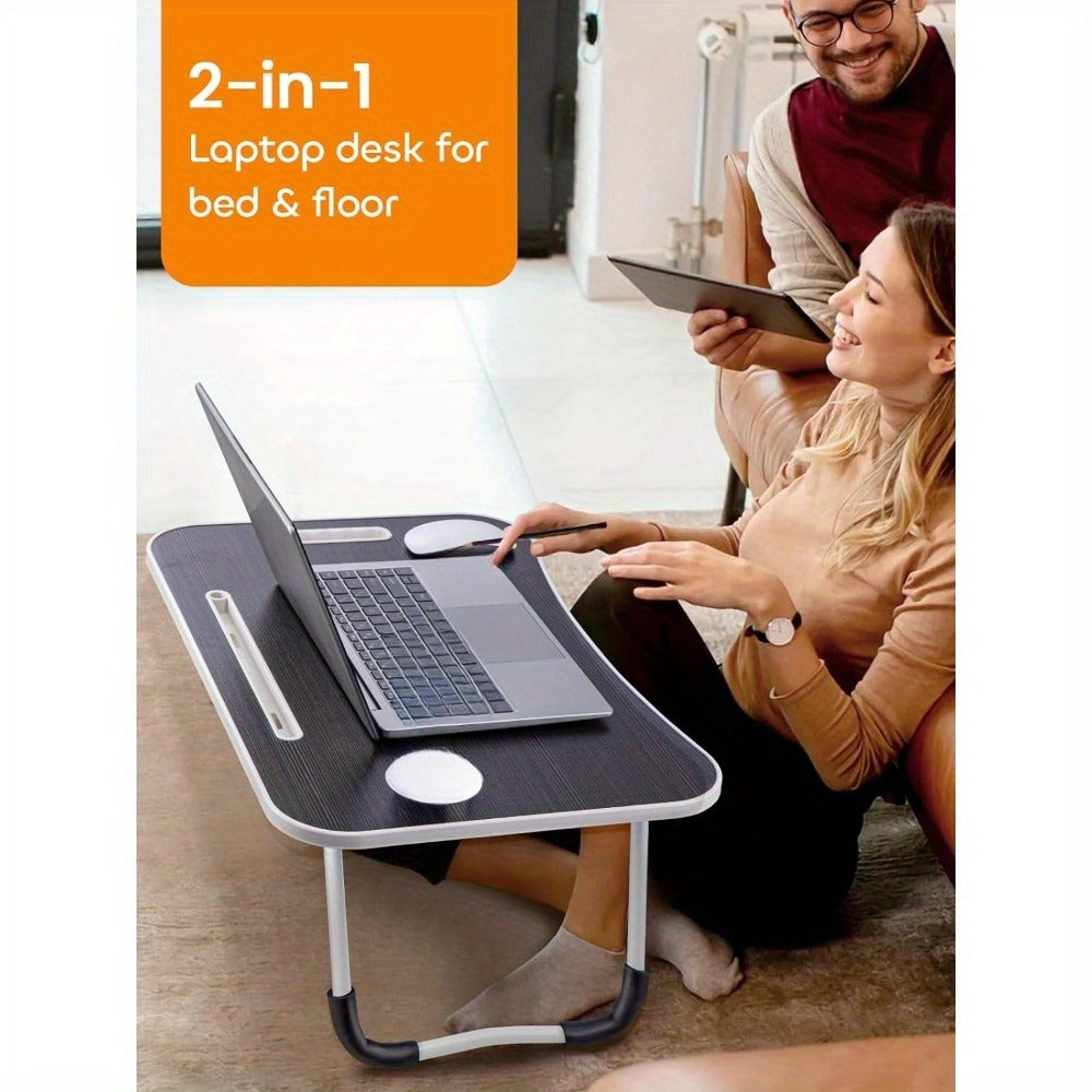 Wooden Bed Laptop Desk – Foldable Portable Computer Stand (60x40cm\ Living Room Decor – Wall Art, Curtains, Clocks, Furniture & More