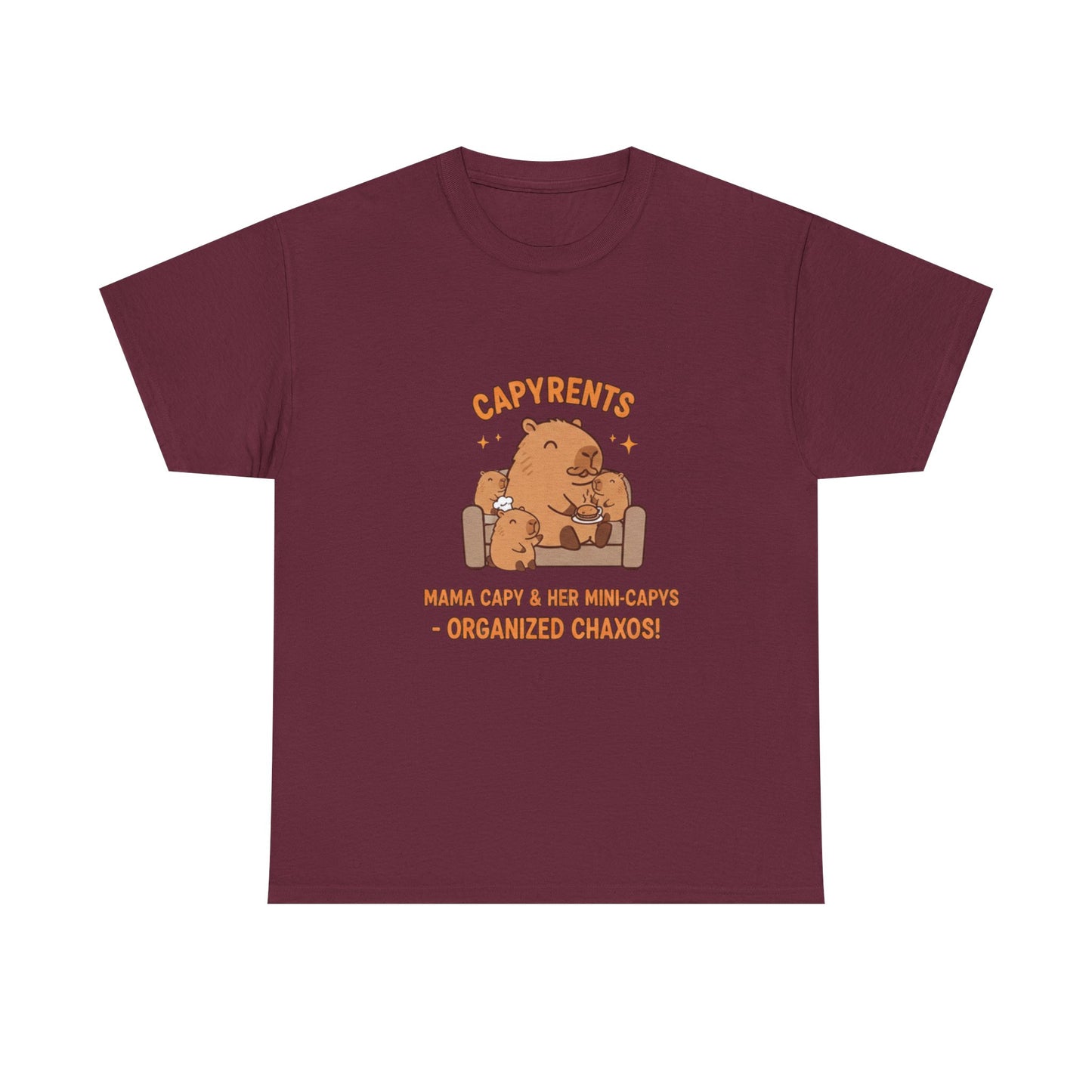 Mama Capybara lounging on a couch T Shirts