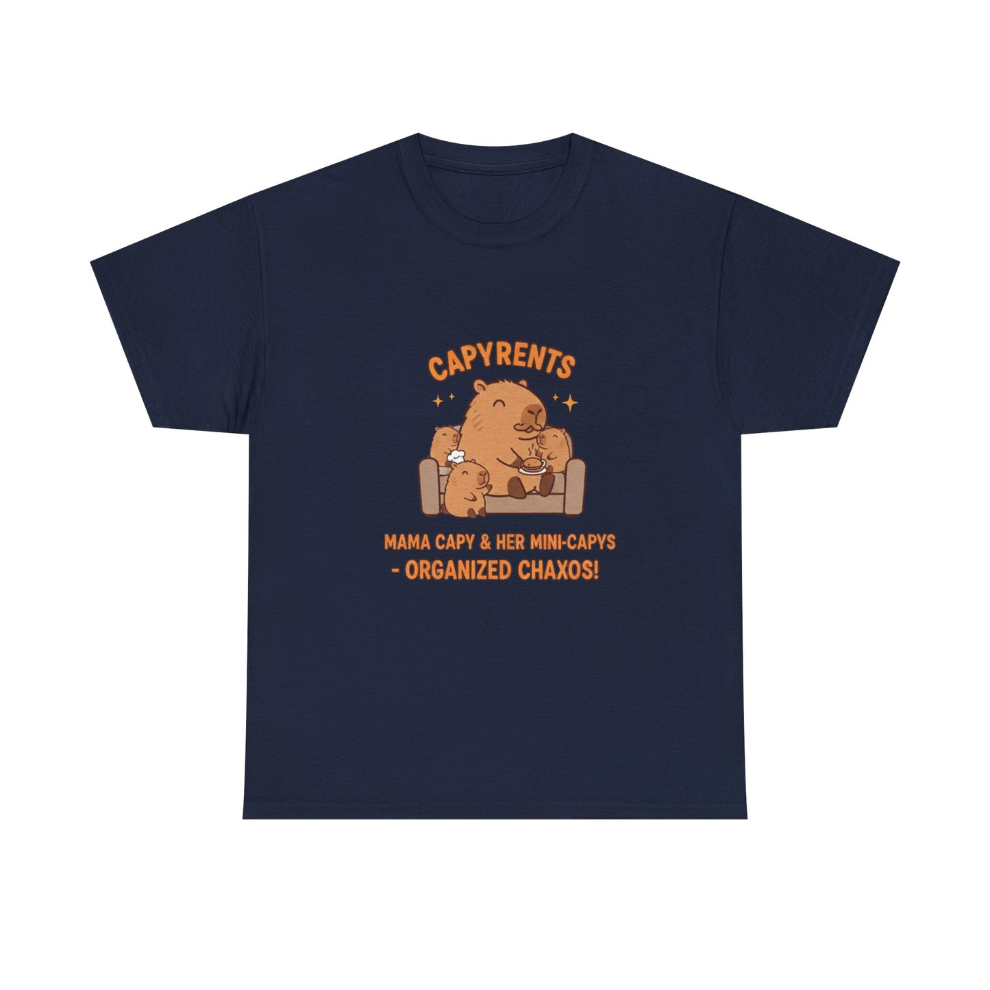 Mama Capybara lounging on a couch T Shirts
