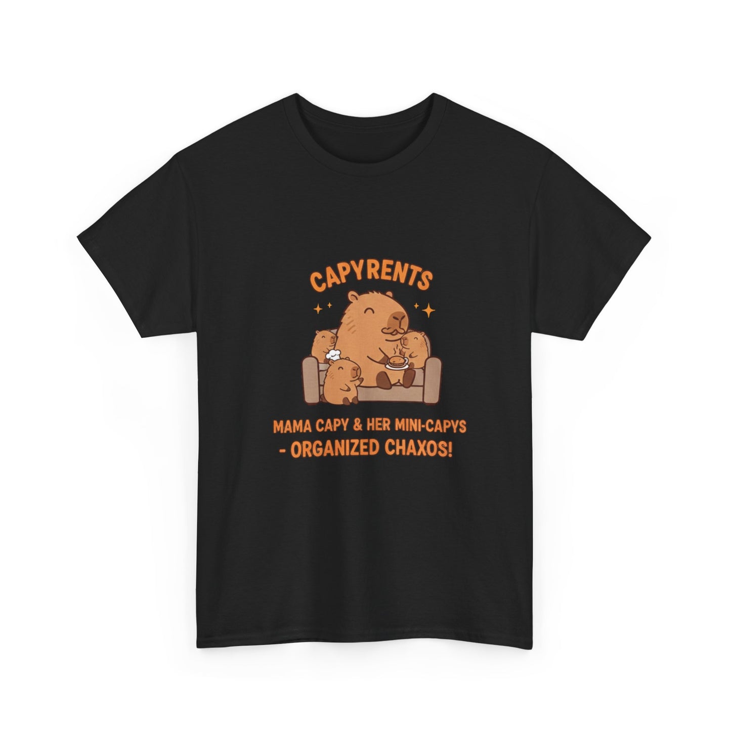 Mama Capybara lounging on a couch T Shirts