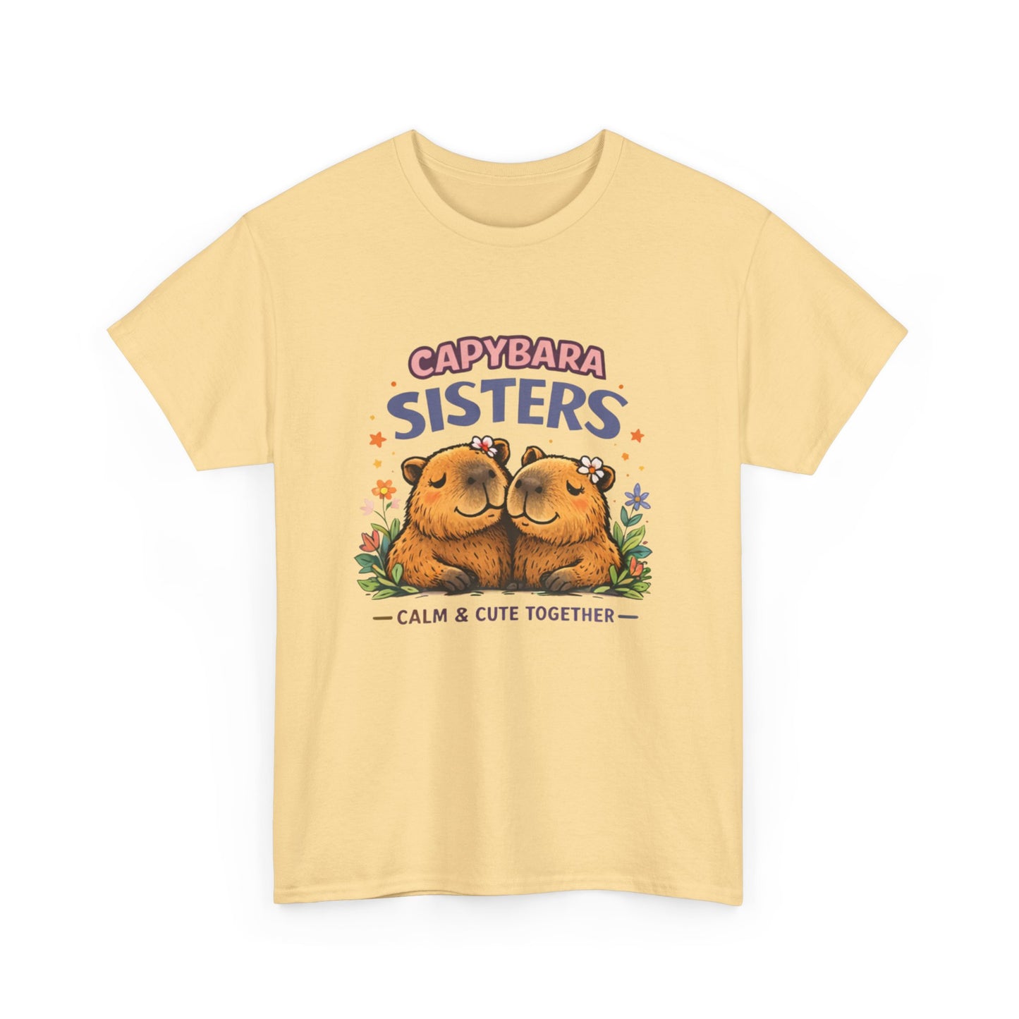 Capybara Sisters T Shirt