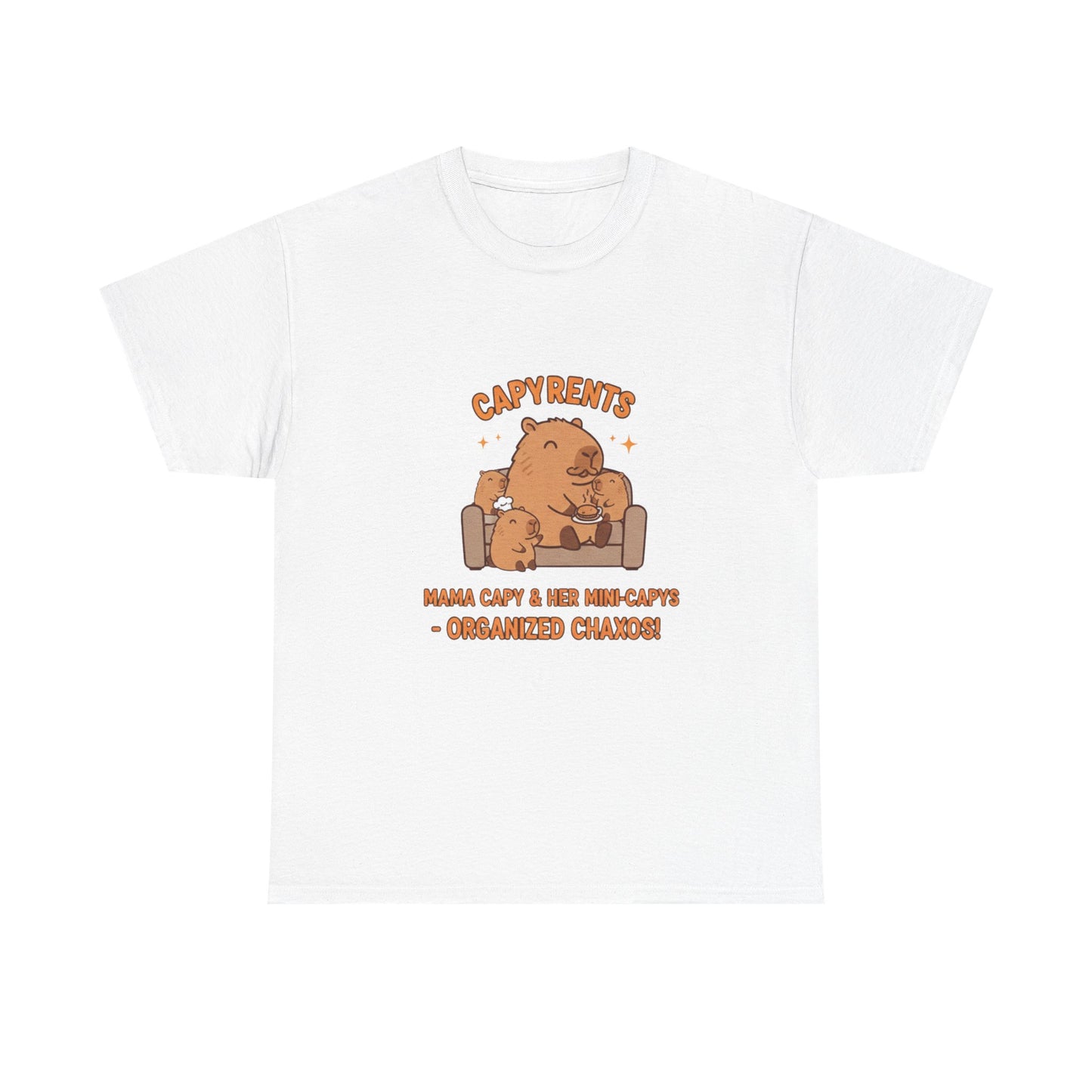 Mama Capybara lounging on a couch T Shirts
