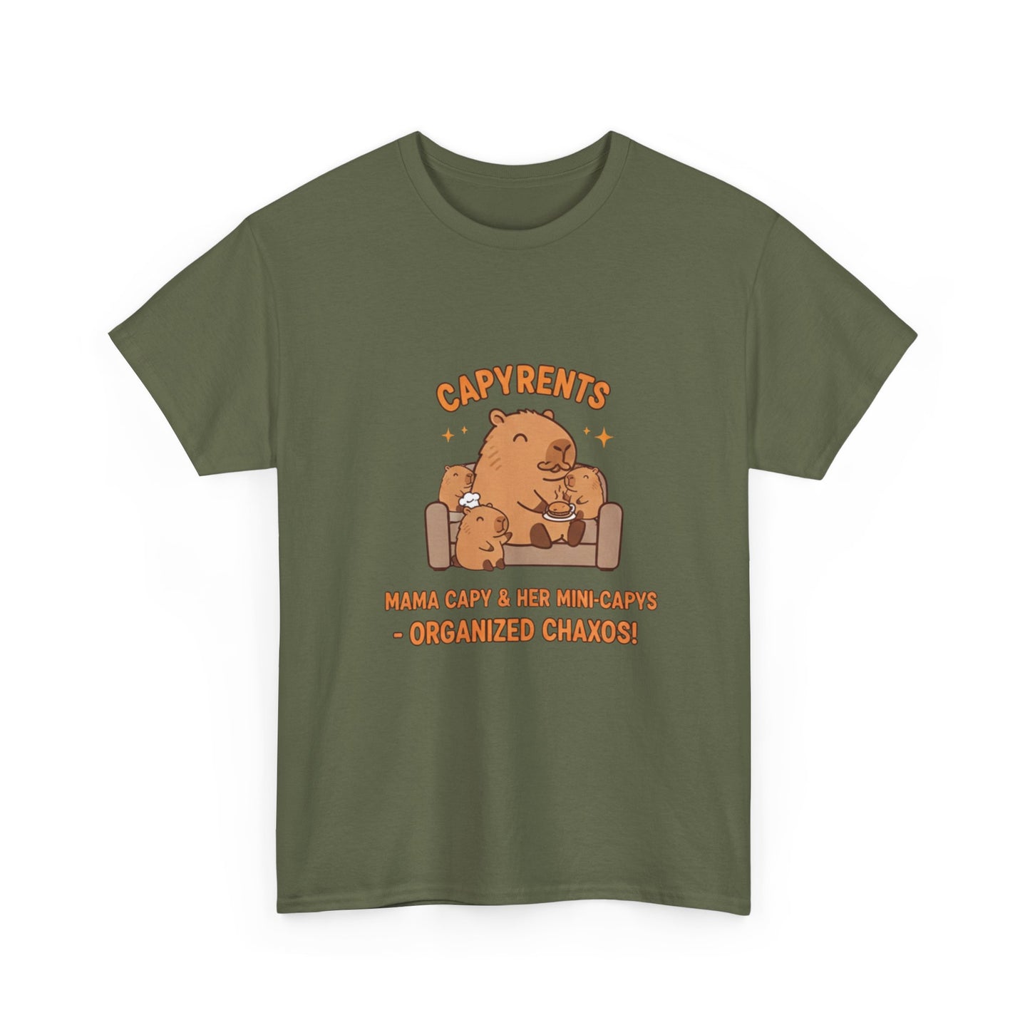 Mama Capybara lounging on a couch T Shirts