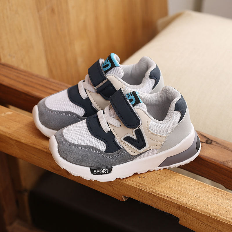Girl Shoes -Toddler & Little Girl Mesh Sneakers – Soft Everyday Trainers in Pink or Grey