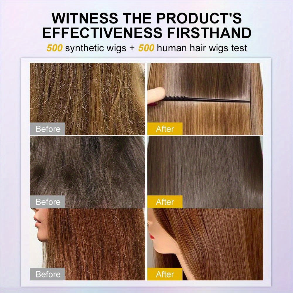 Style & Shine Hair  Nourishing Wig Revitalizer - Moisturizing Keratin Spray for Soft, Silky Hair - Coconut Oil Enriched, Alcohol-Free, Relaxed Hair Type Suitable