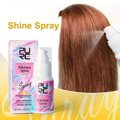 Style & Shine Hair  Nourishing Wig Revitalizer - Moisturizing Keratin Spray for Soft, Silky Hair - Coconut Oil Enriched, Alcohol-Free, Relaxed Hair Type Suitable