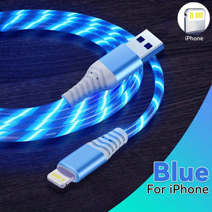 Mobile collection  MFi Fast Charging LED Light up Charger Cable for iPhone, USB A to iOS, Compatible with iPhone 14 13 Pro Max 12 Mini 11 X XS XR 8 7P 6S 5S, iPad, iPod Touch, and More