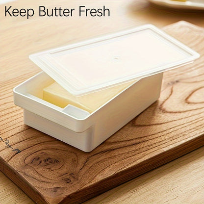 Kitchen   Versatile Butter & Cheese Storage Box with Lid - Perfect for Freshness, Slicing, and Seasoning Organization in Your Kitchen