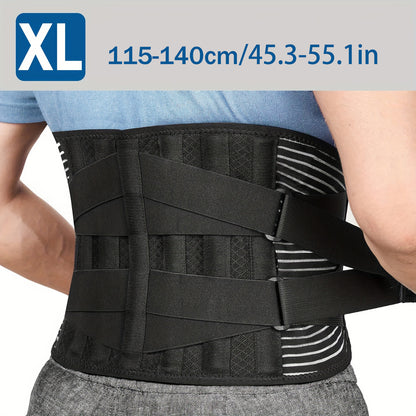 Outdoor  Health collection Ultra Comfort Adjustable Lumbar Support Belt with 6 Sturdy Stays - Breathable Back Brace