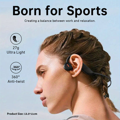 Mobile  ANC wear Wireless Open Headphones (with Microphone), 27g Lightweight Air Conduction Headphones