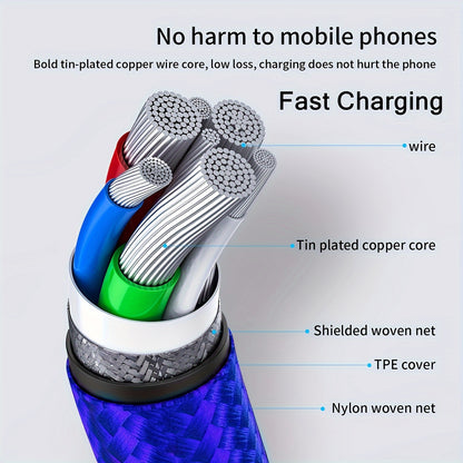 Mobile collection for iPhone Charger, [MFi] USB Nylon Braided Fast Charge Cable for iPhone 14 13 12 11 Pro Max Xs X XR 8 7 6 6s Plus SE 2 for iPad and More Long Wire Data Charging Cord