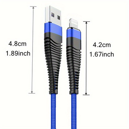 Mobile collection for iPhone Charger, [MFi] USB Nylon Braided Fast Charge Cable for iPhone 14 13 12 11 Pro Max Xs X XR 8 7 6 6s Plus SE 2 for iPad and More Long Wire Data Charging Cord