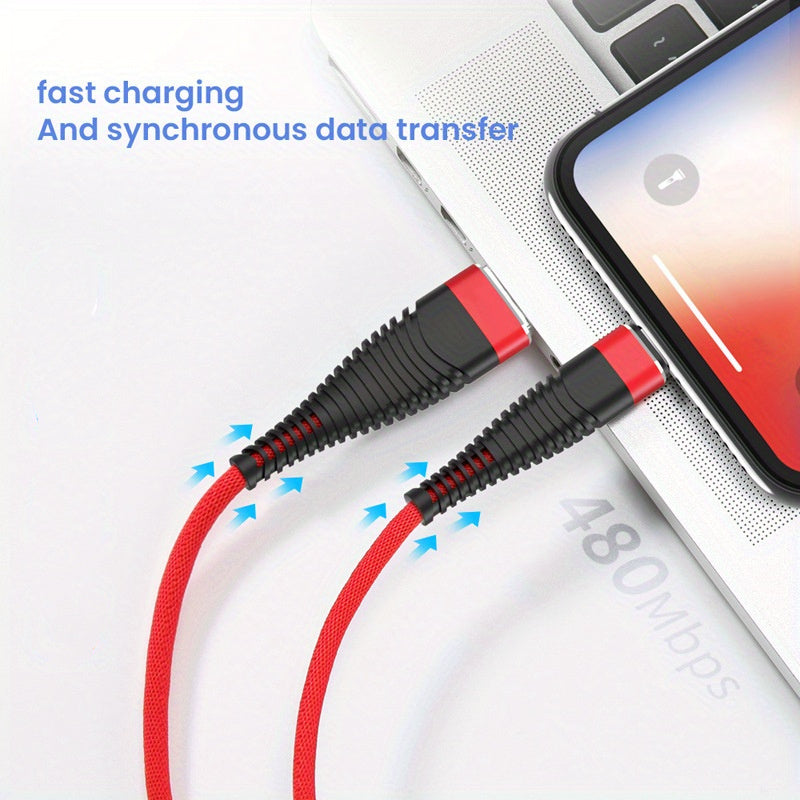 Mobile collection for iPhone Charger, [MFi] USB Nylon Braided Fast Charge Cable for iPhone 14 13 12 11 Pro Max Xs X XR 8 7 6 6s Plus SE 2 for iPad and More Long Wire Data Charging Cord