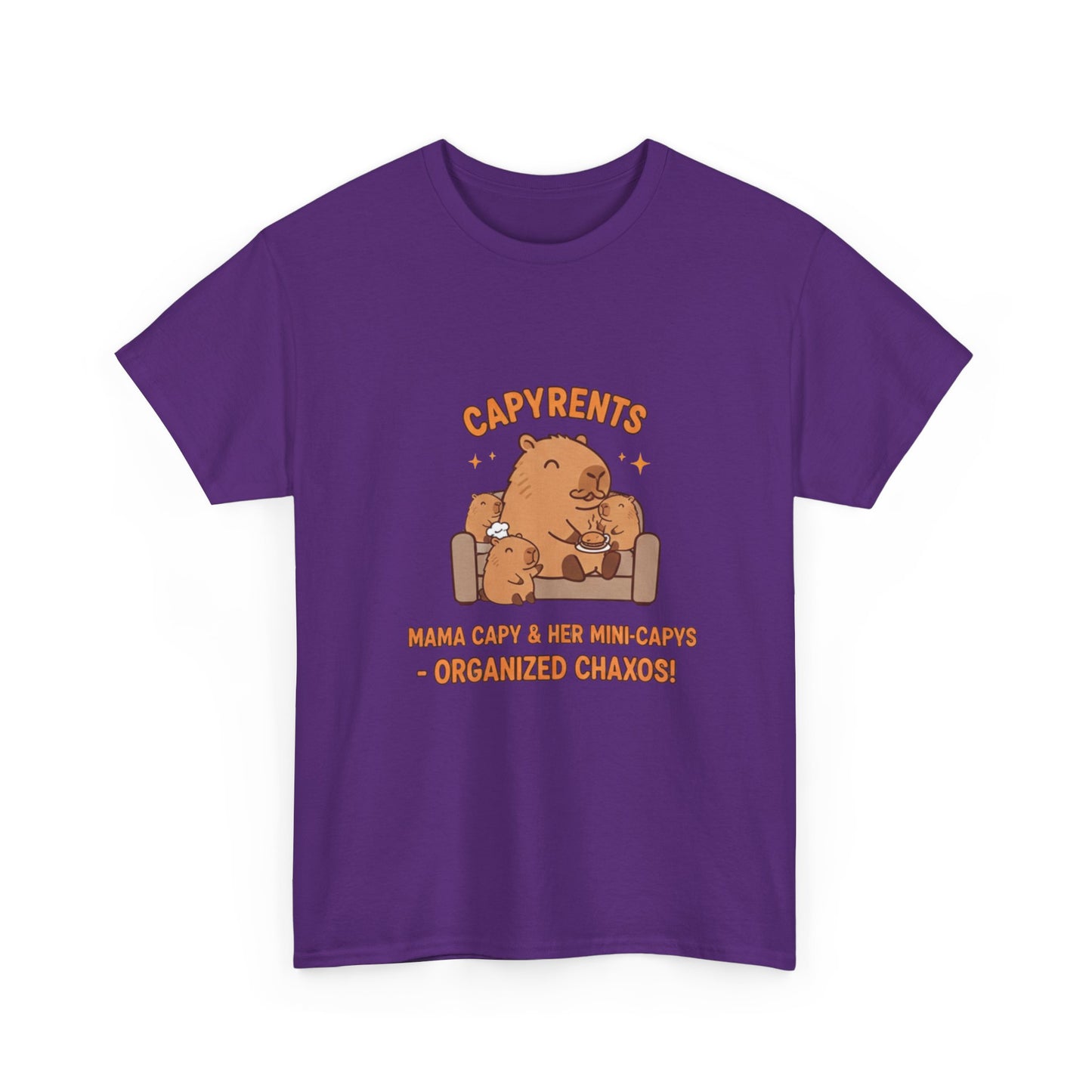 Mama Capybara lounging on a couch T Shirts