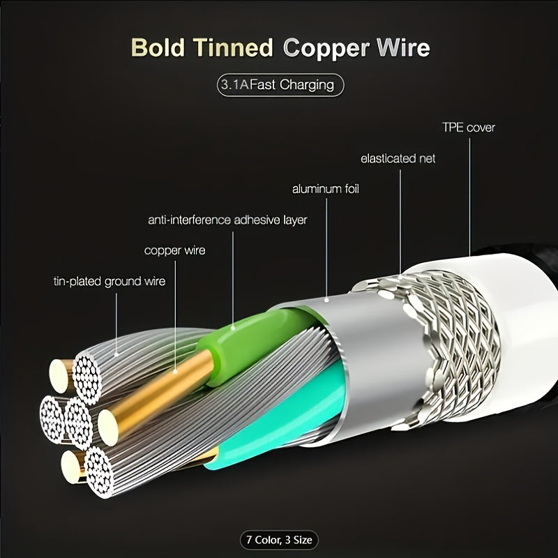 Mobile  MFi Approved Quick Charging High-Speed Lightning Cable - Sturdy and Knot-Free Design