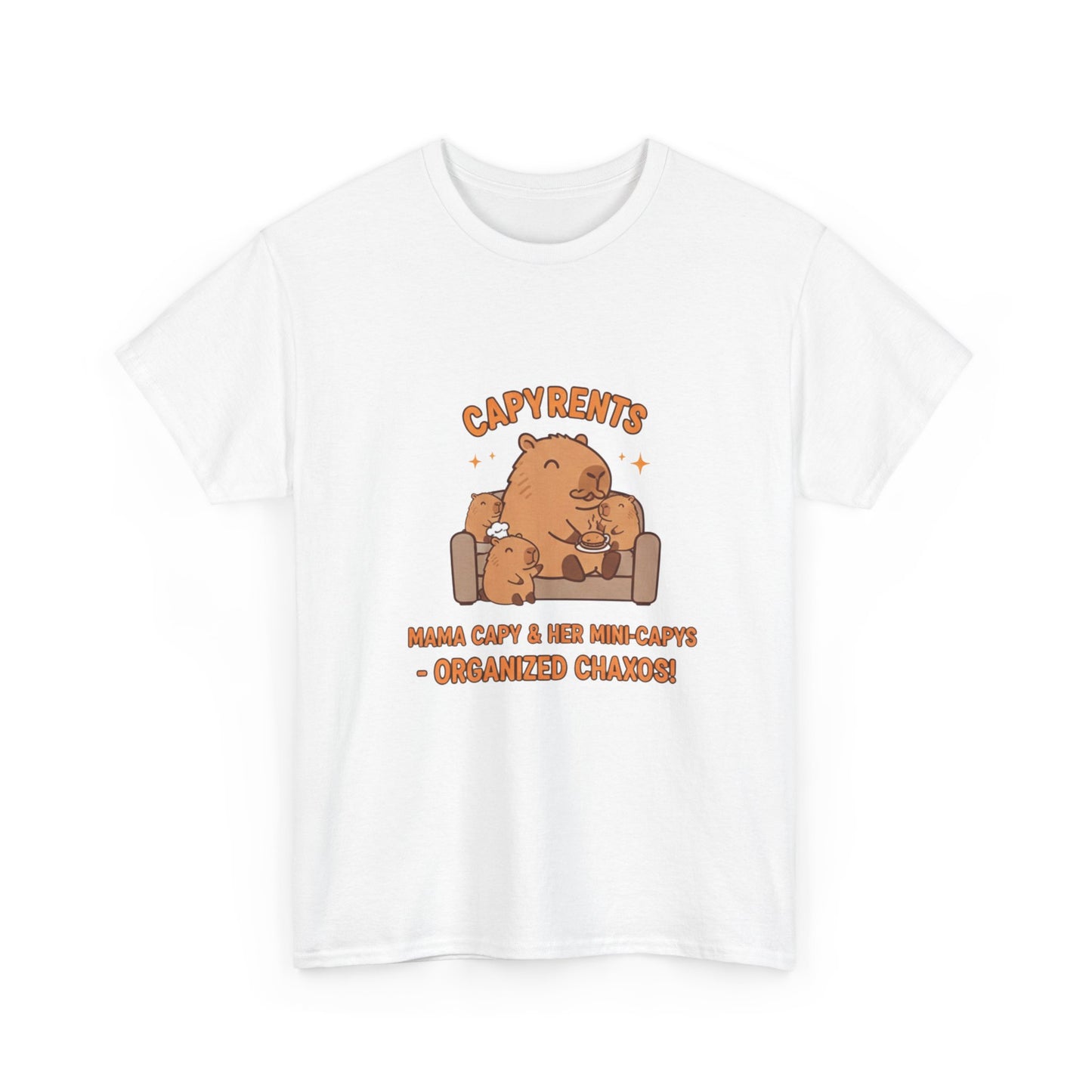 Mama Capybara lounging on a couch T Shirts
