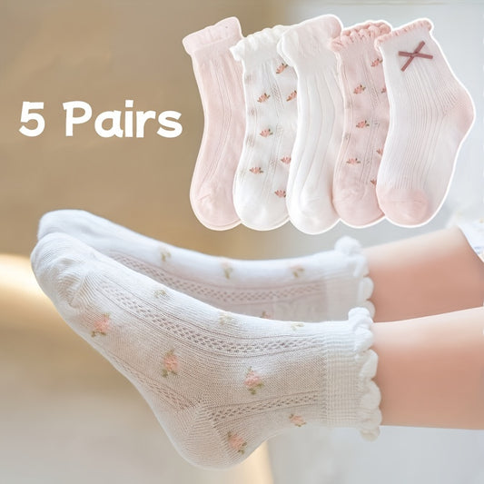 Girl clothing  5pcs Girls'  Socks