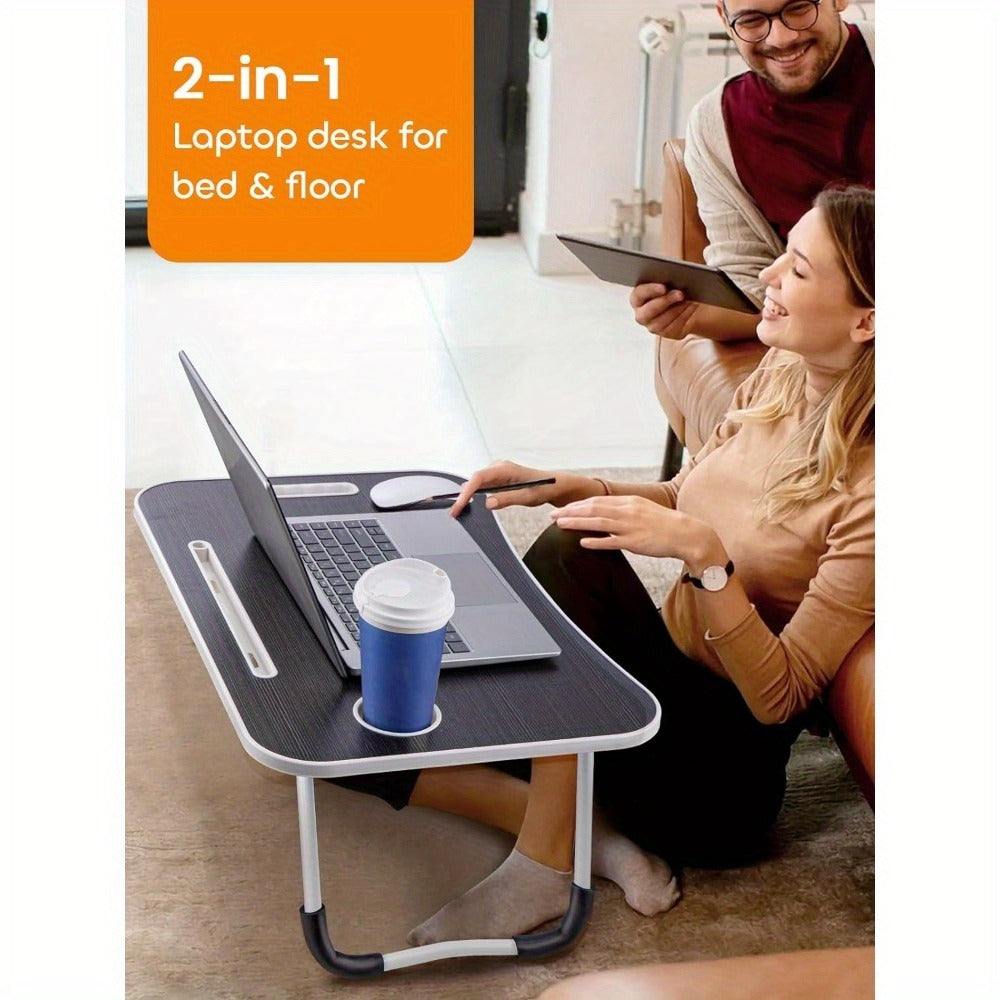 Wooden Bed Laptop Desk – Foldable Portable Computer Stand (60x40cm\ Living Room Decor – Wall Art, Curtains, Clocks, Furniture & More