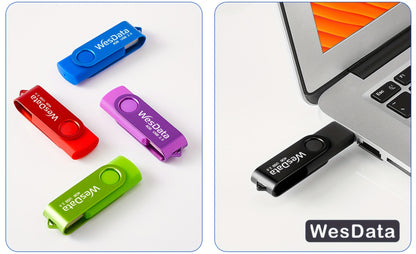 Laptop 5-Pack 4GB/16GB USB Flash Drive Bundle: Portable Storage Sticks with 2 USB-C Adapters