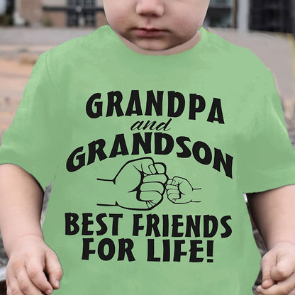 Boy  clothing  Grandpa & Grandson Best Friends T shirt